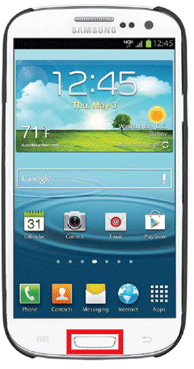 Samsung Galaxy S3, Menu Button